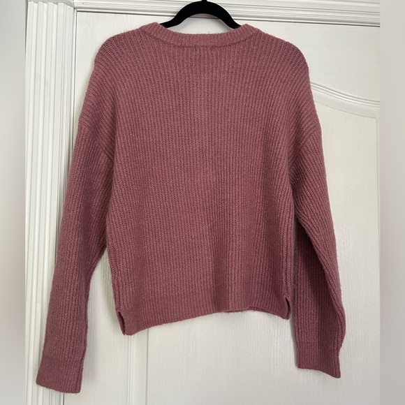 a.n.a | Pink Long Sleeve Sweater Half Button Down | Size Small - Picture 8 of 8